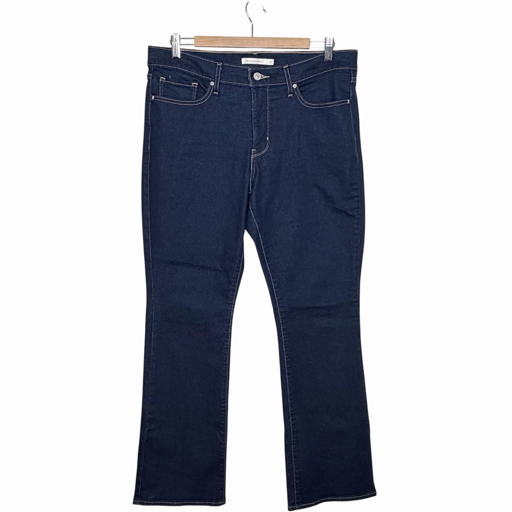 Levis 315 Shaping Bootcut Jeans Womens Size 32 Dark Wash Blue Mid Rise Stretch